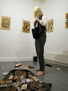 Danny McCarthy:  Wild oats and cornerstones , 2004, performance artwork, Trace Installation Artspace, Cardiff; courtesy the artist